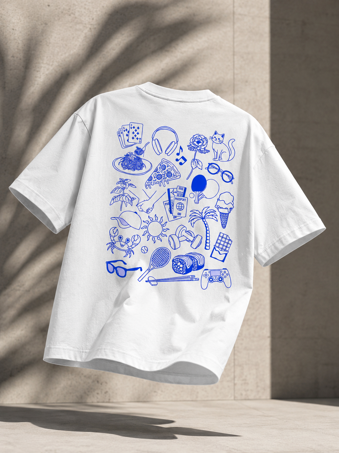 T-shirt Doodle Graphic – Coupe Basic & Oversize