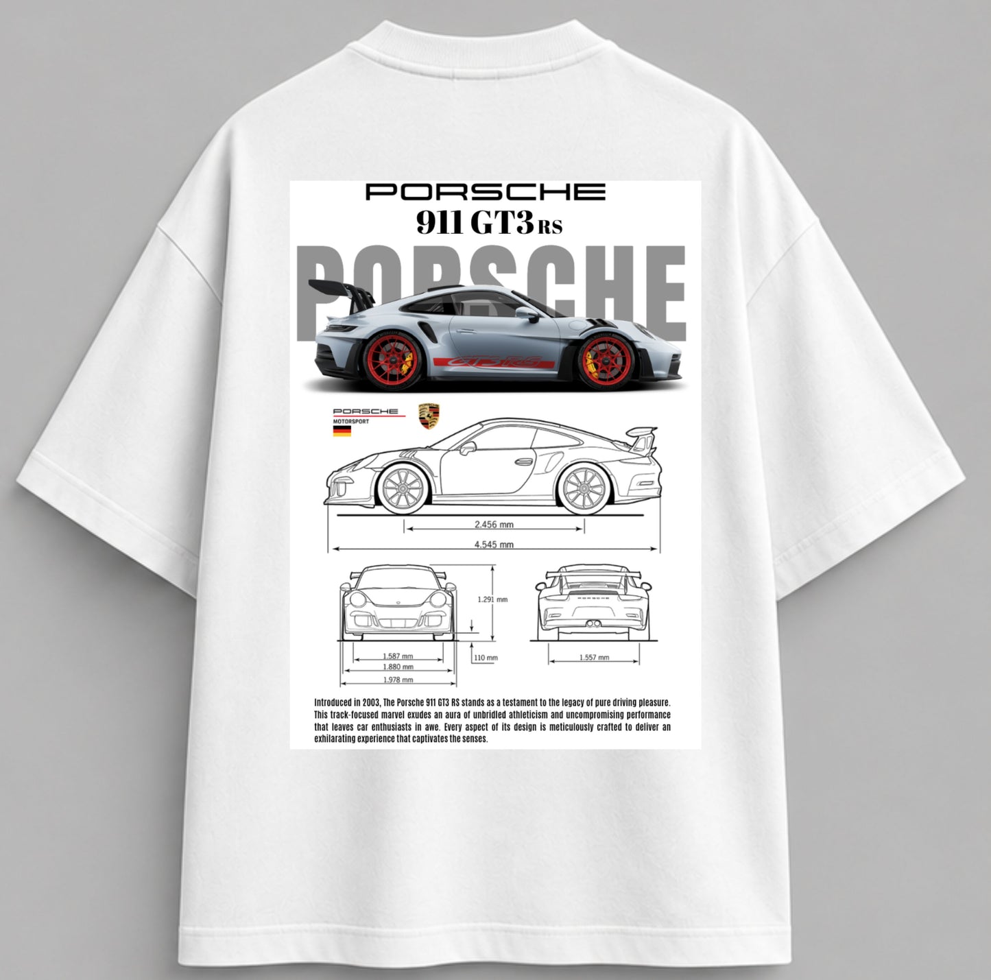T-shirt oversize PORSCHE