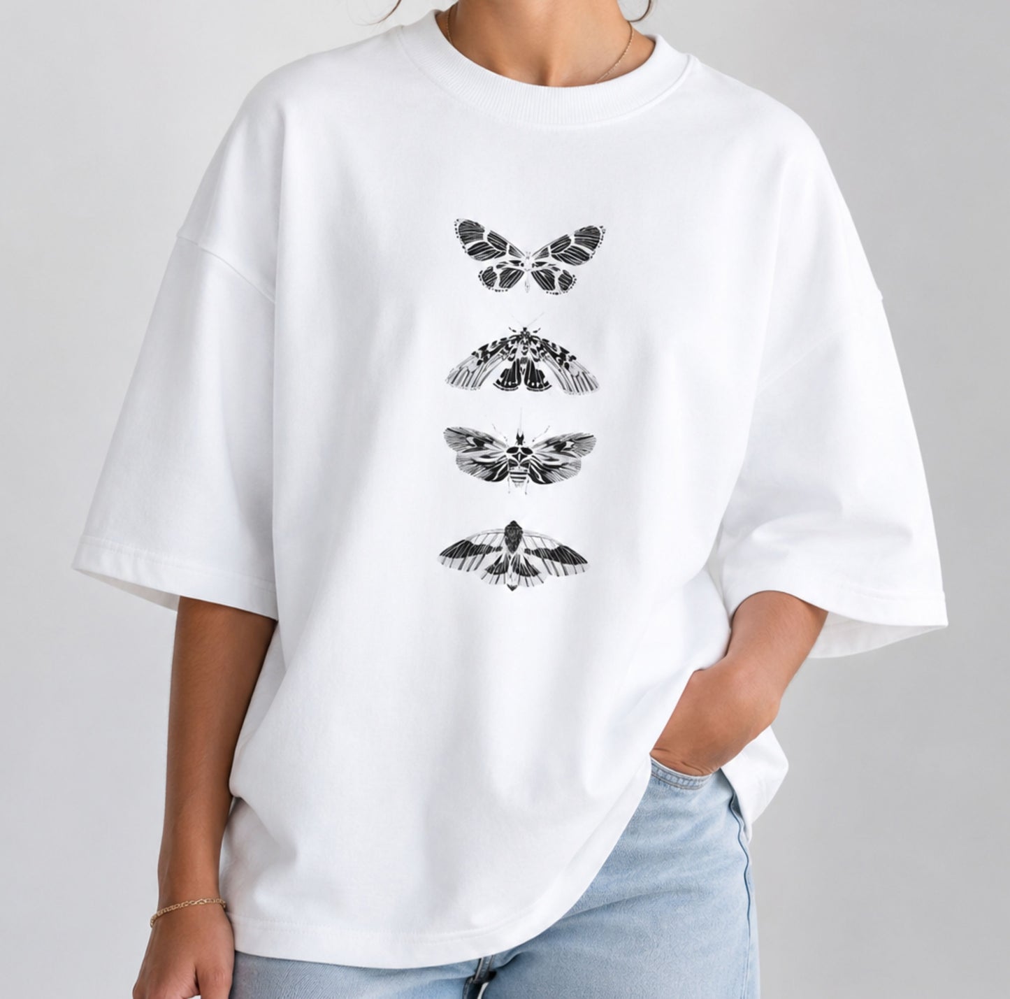 T-shirt oversize Butterfly