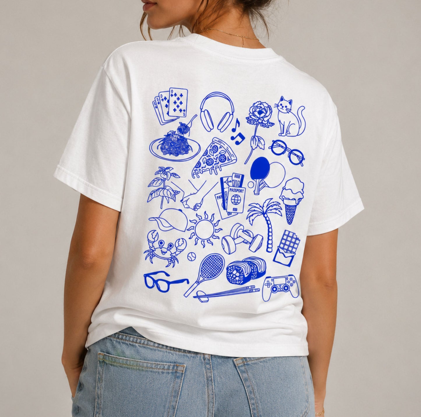 T-shirt Doodle Graphic – Coupe Basic & Oversize