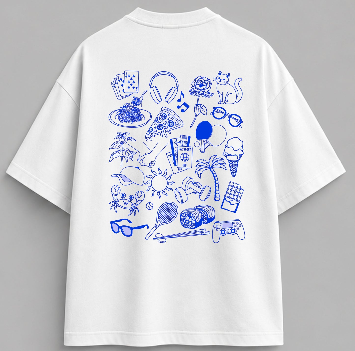 T-shirt Doodle Graphic – Coupe Basic & Oversize