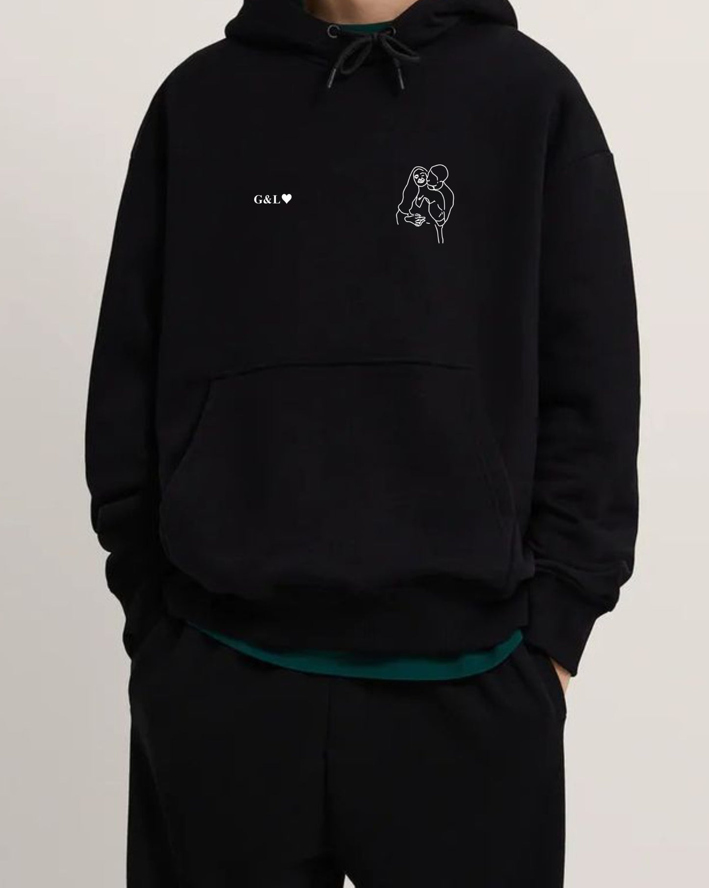 Sweat Col 100% Personnalisable Love