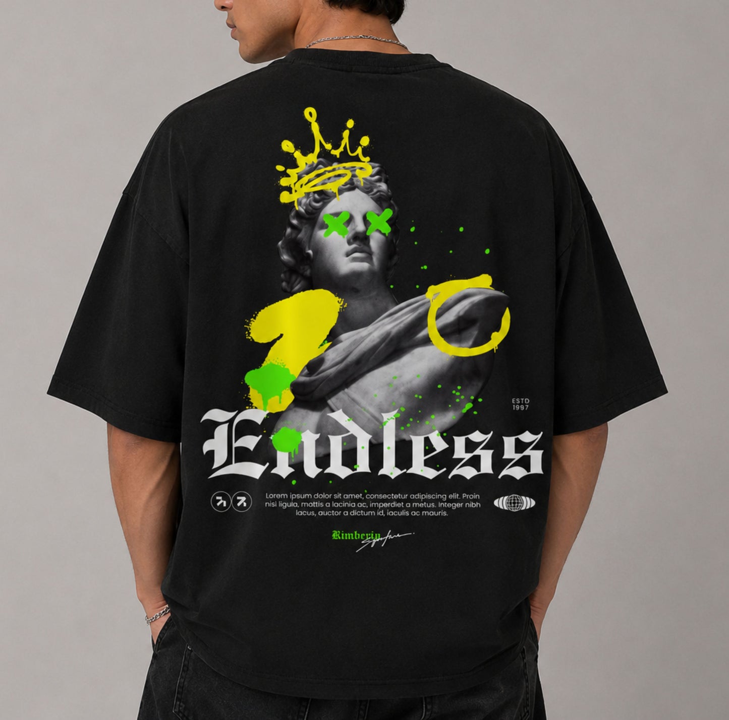 T-shirt oversize Endless