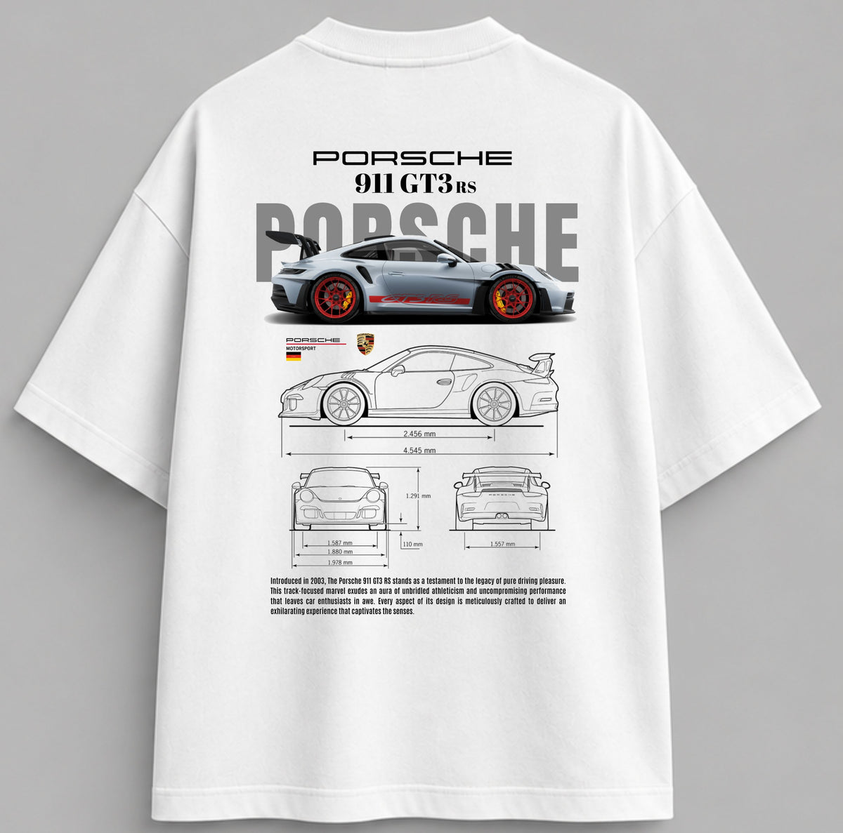 T-shirt oversize PORSCHE