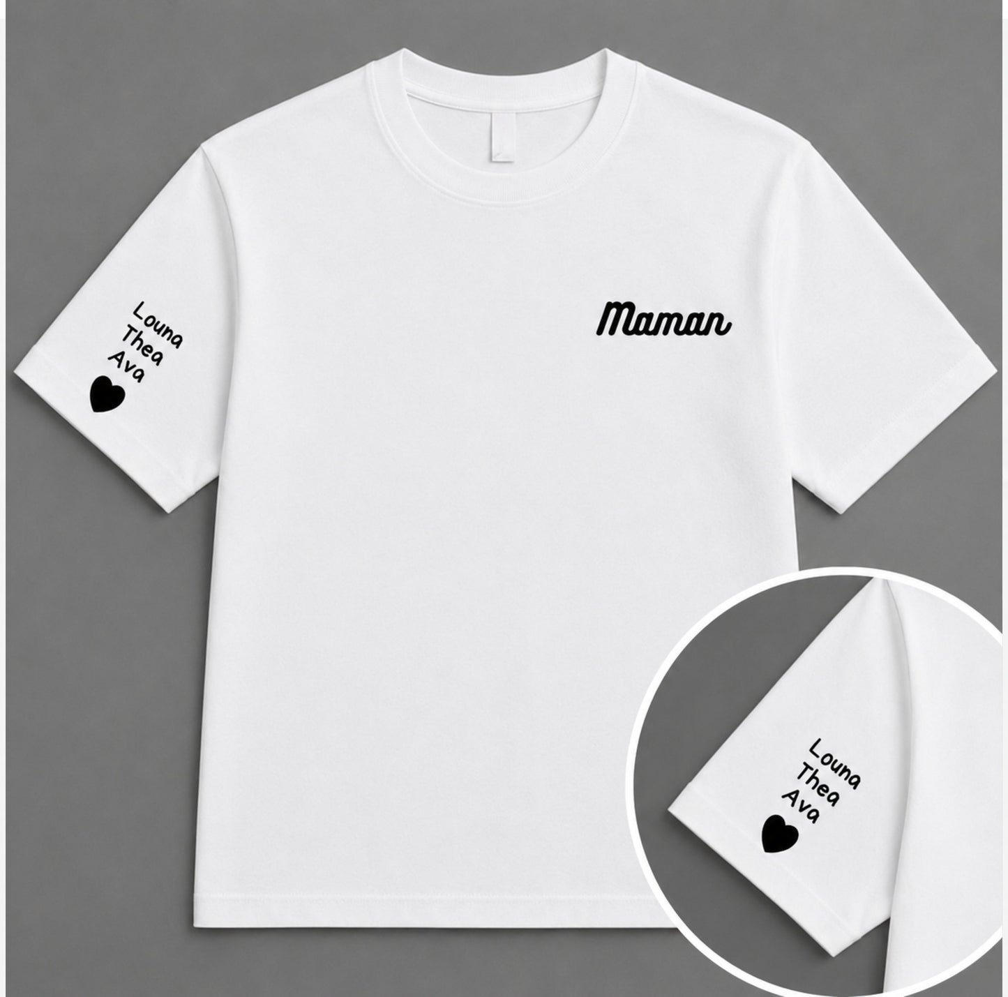 T-shirt Maman Personnalisable