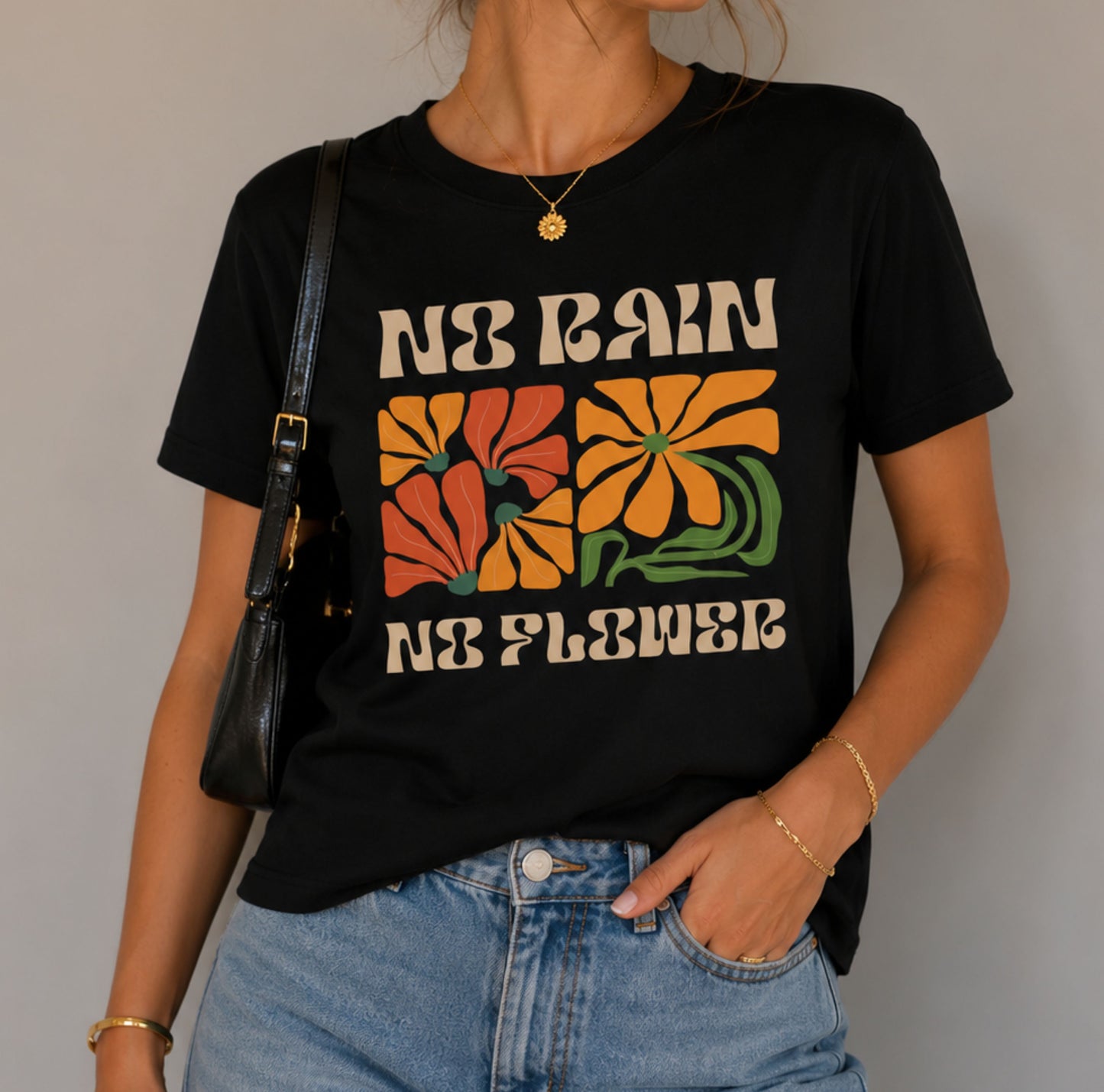 T-shirt Rain & Flowers