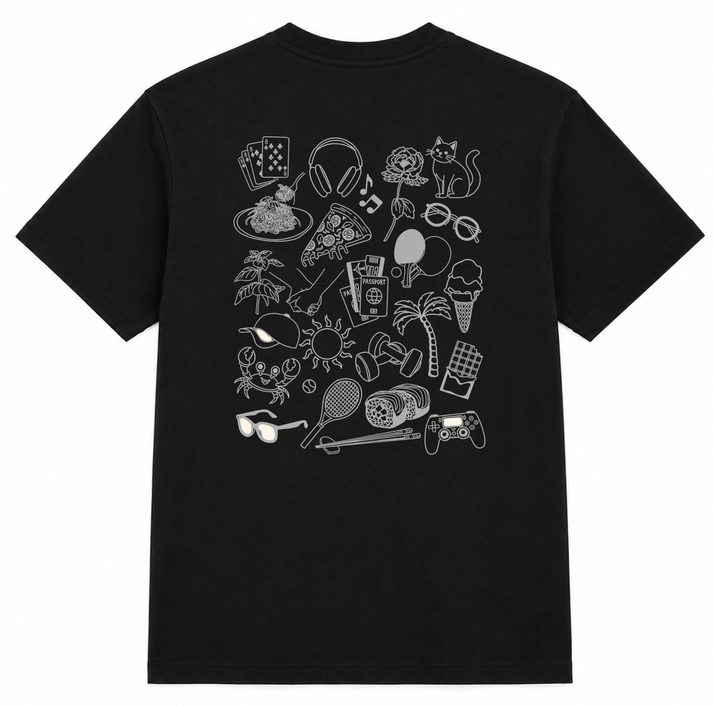 T-shirt Doodle Graphic – Coupe Basic & Oversize